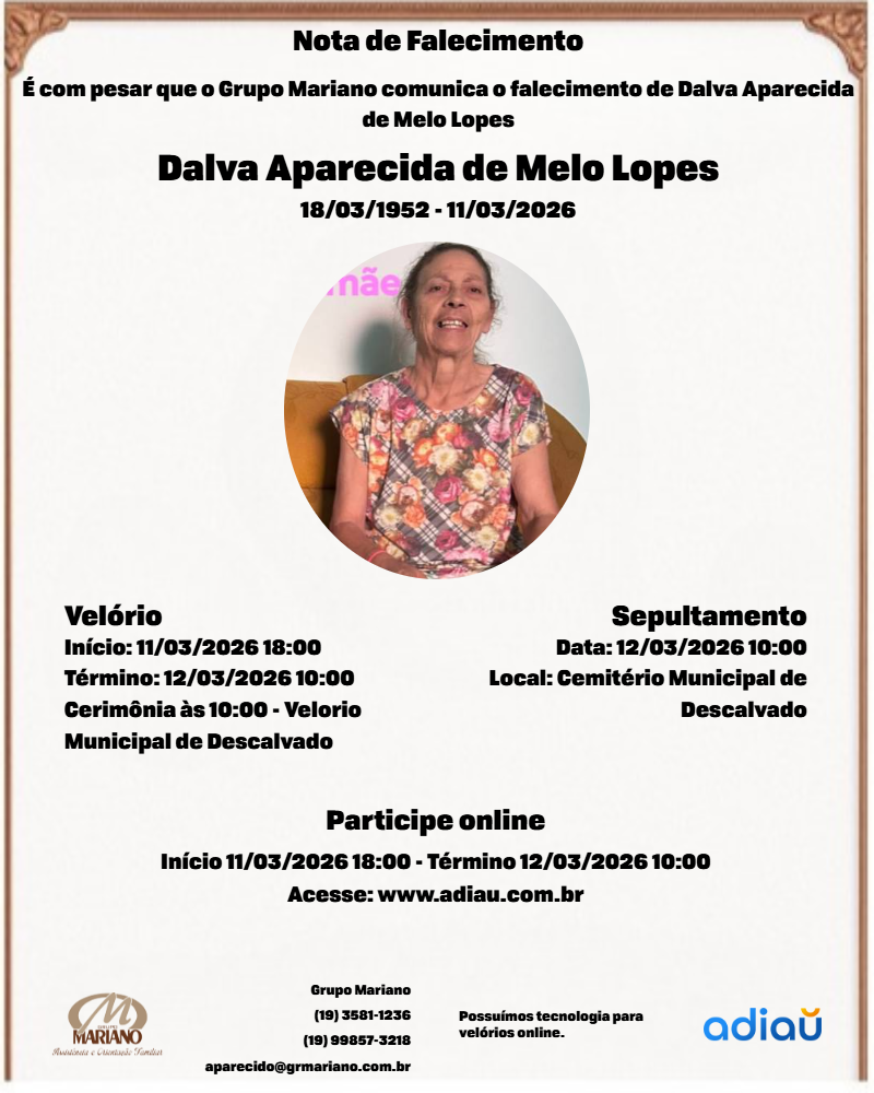 Dalva Aparecida de Melo Lopes