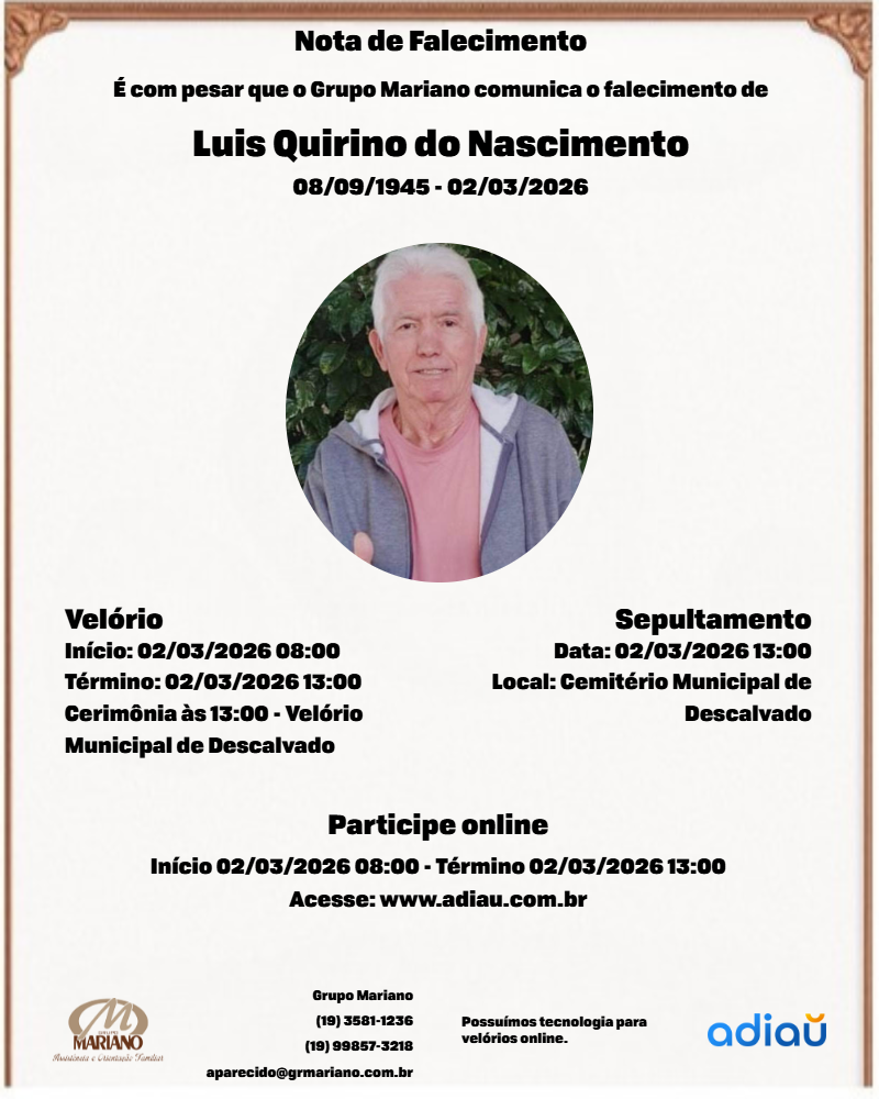 Luís Quirino do Nascimento Luís Quirino do Nascimento