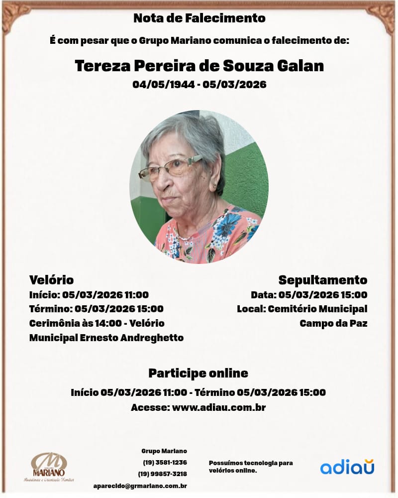 Tereza Pereira de Souza Galan