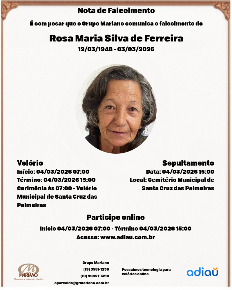 Rosa Maria Silva de Ferreira