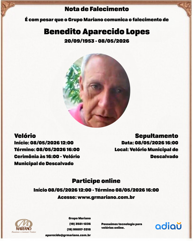 Benedito Aparecido Lopes