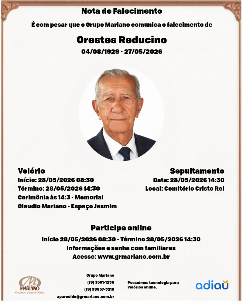 Orestes Reducino Orestes Reducino