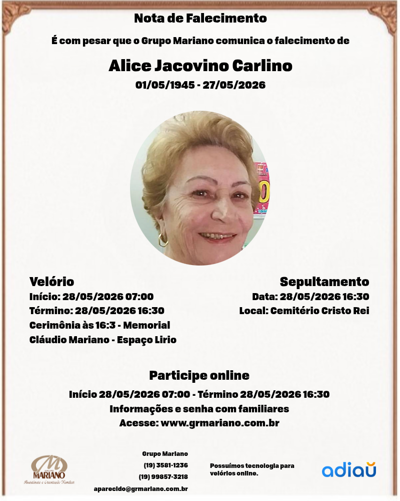 Alice Jacovino Carlino Alice Jacovino Carlino