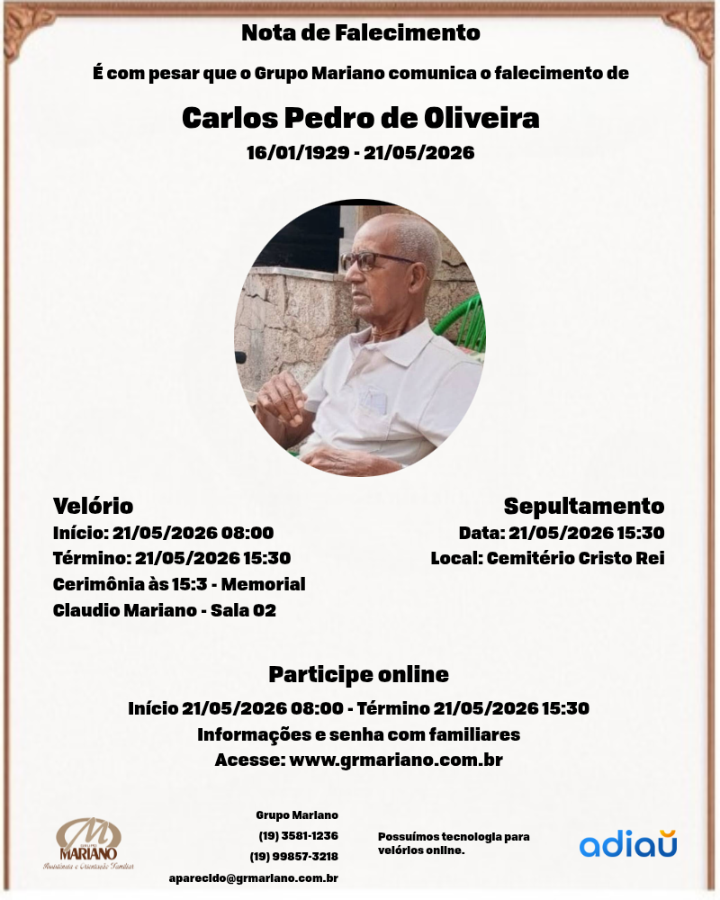 Carlos Pedro de Oliveira (Carlito)