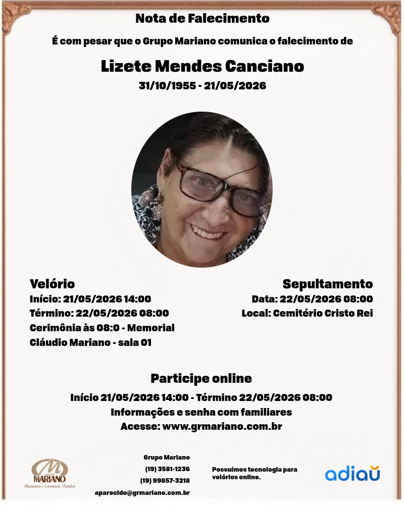 Lizete Mendes Canciano