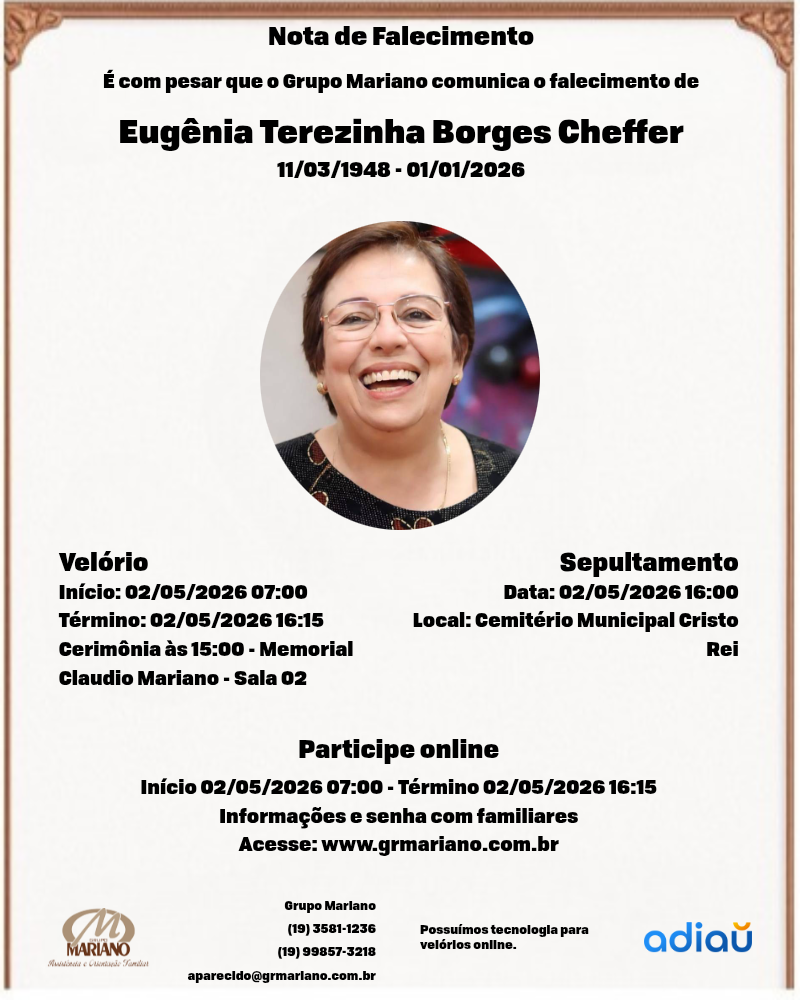 Eugênia Terezinha Borges Cheffer