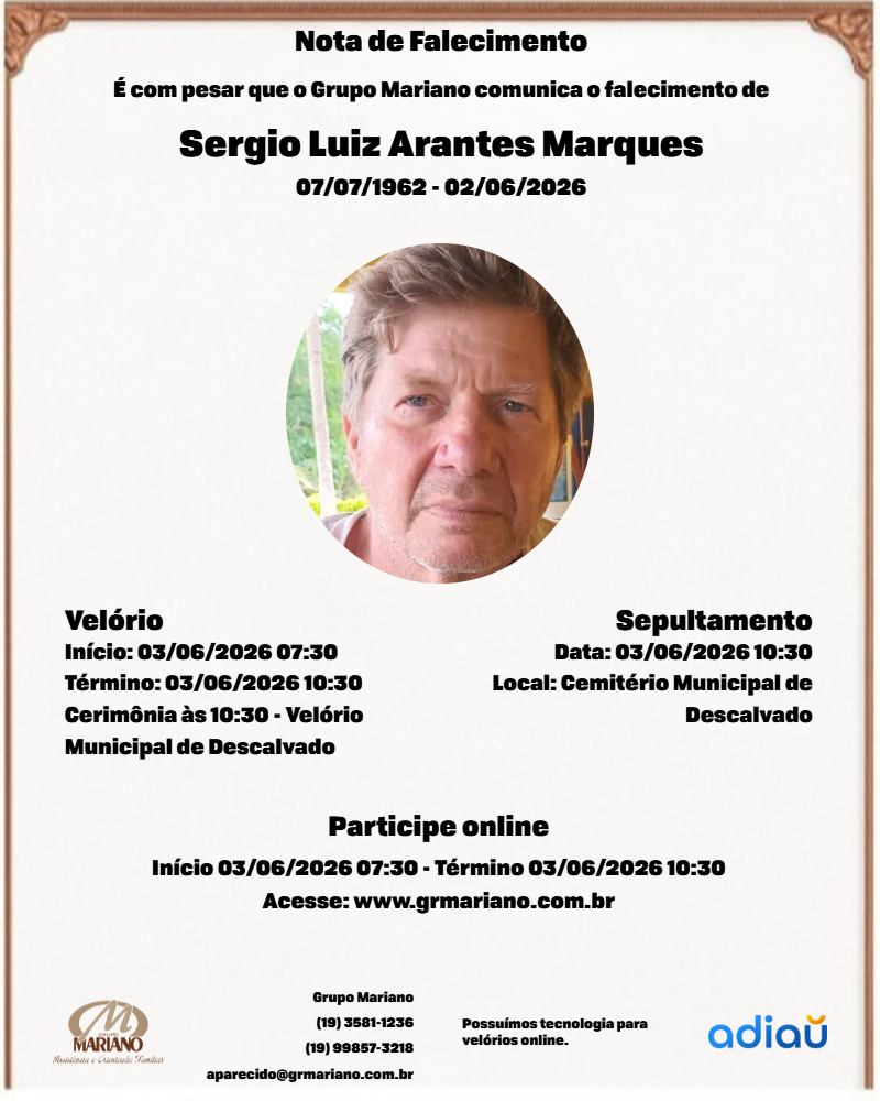 Sergio Luiz Arantes Marques