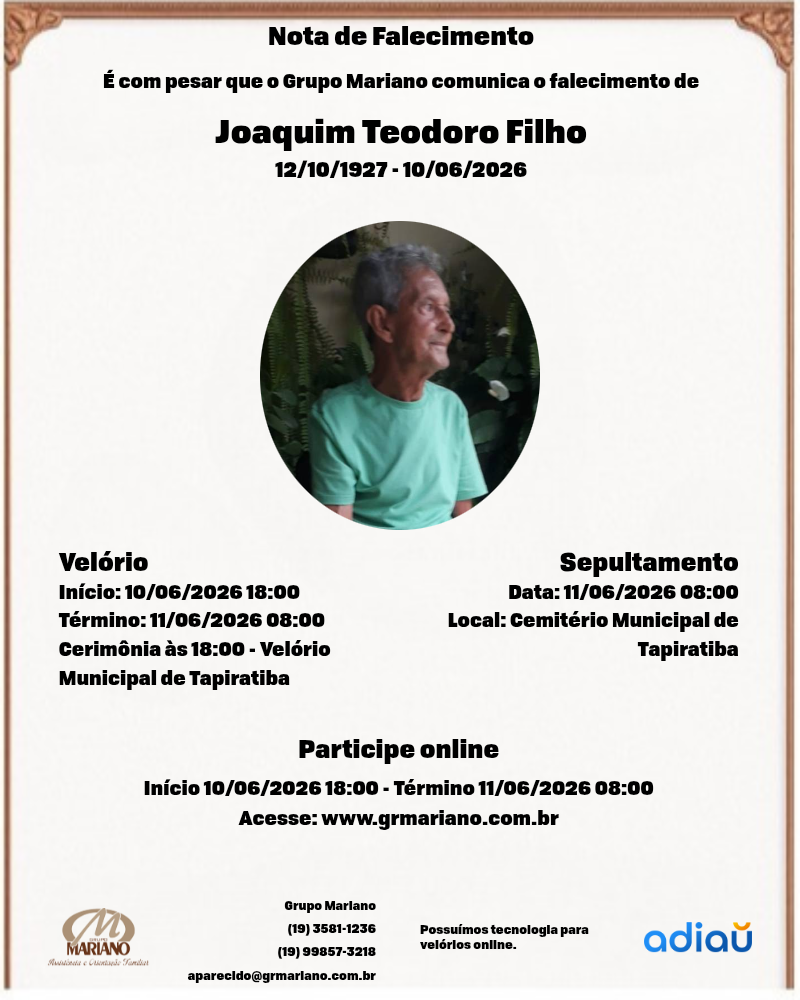 Joaquim Teodoro Filho Joaquim Teodoro Filho