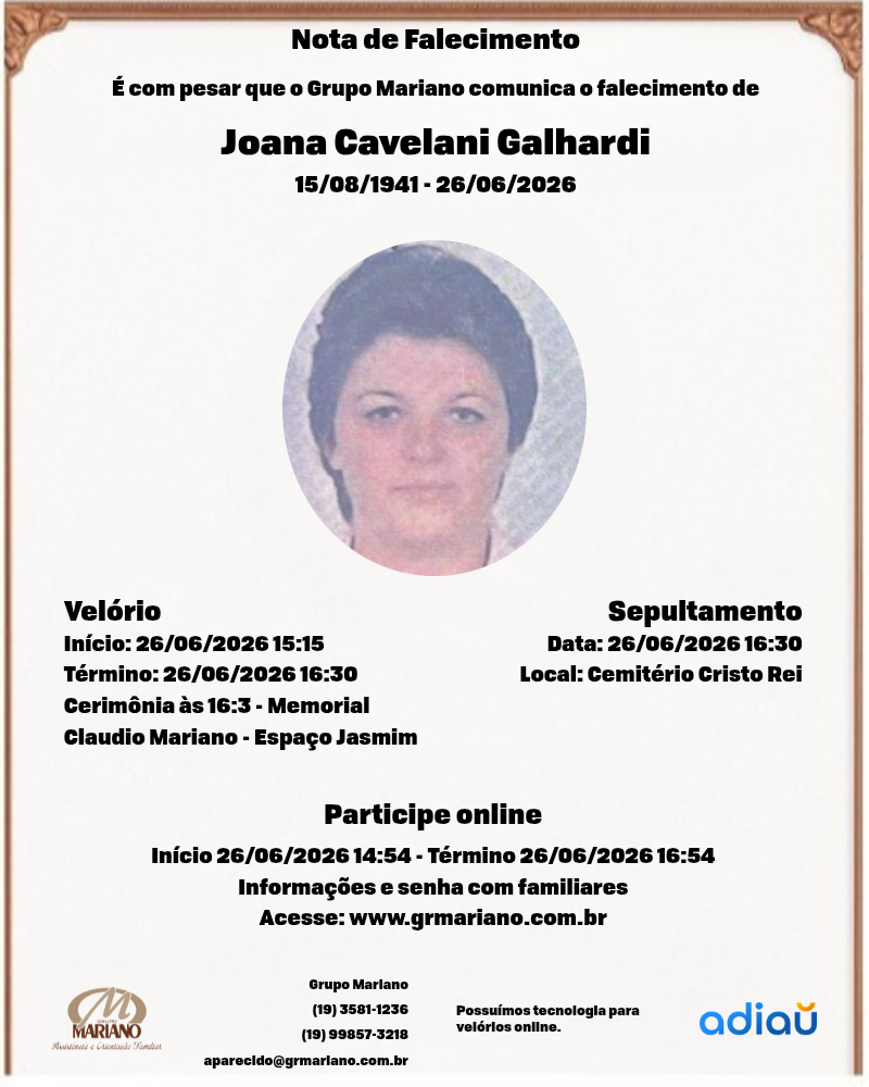 Joana Cavelani Galhardi (Joaninha)