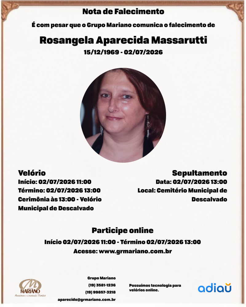 Rosangela Aparecida Massarutti