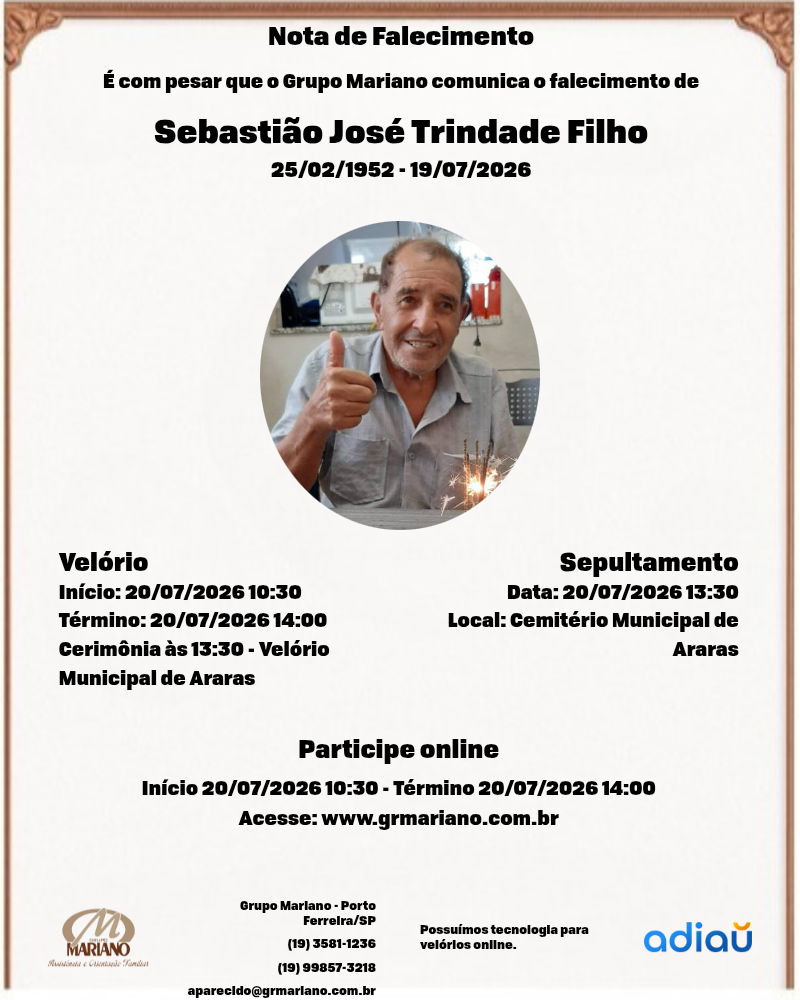 Sebastião José Trindade Filho Sebastião José Trindade Filho