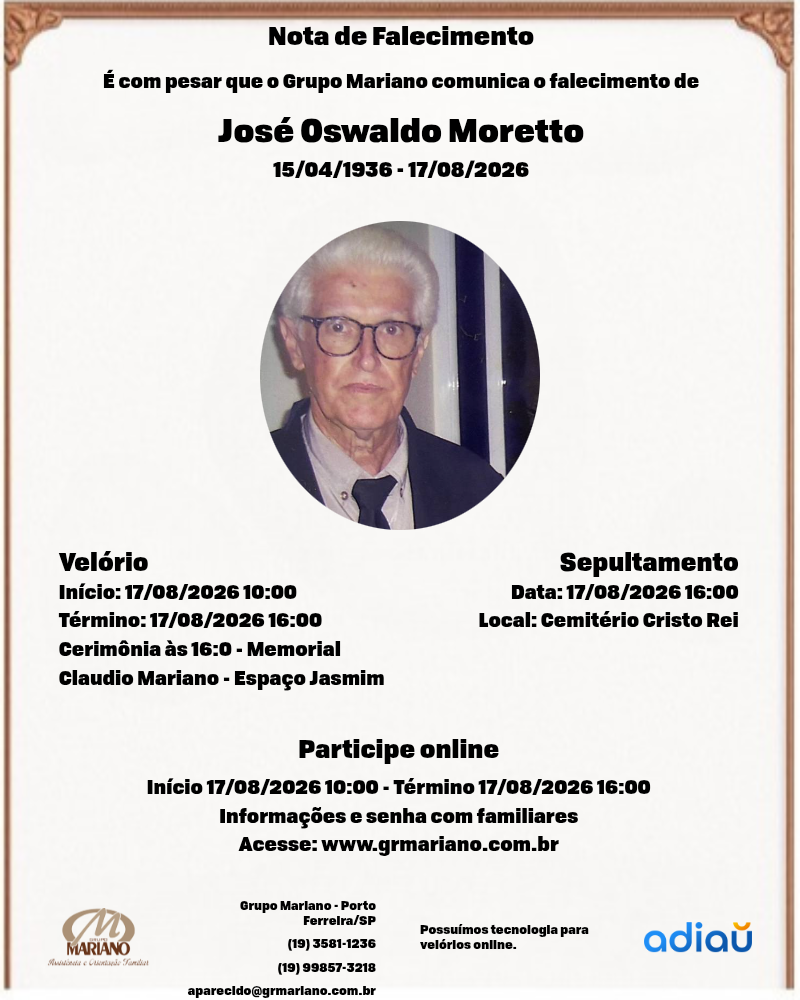 José Oswaldo Moretto José Oswaldo Moretto