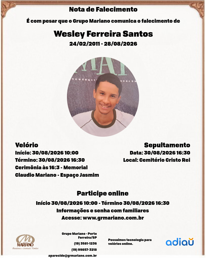 Wesley Ferreira Santos Wesley Ferreira Santos