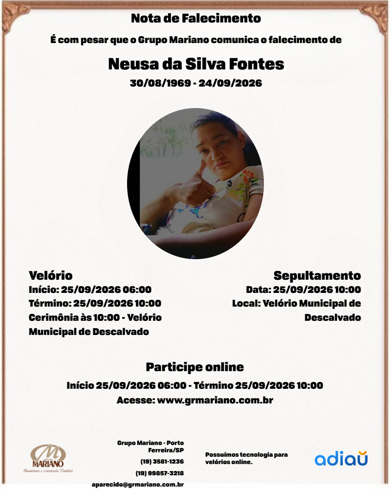 Neusa da Silva Fontes Neusa da Silva Fontes