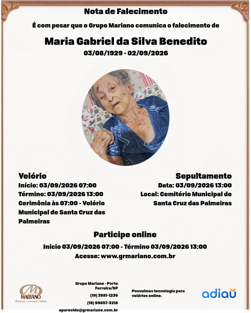Maria Gabriel da Silva Benedito