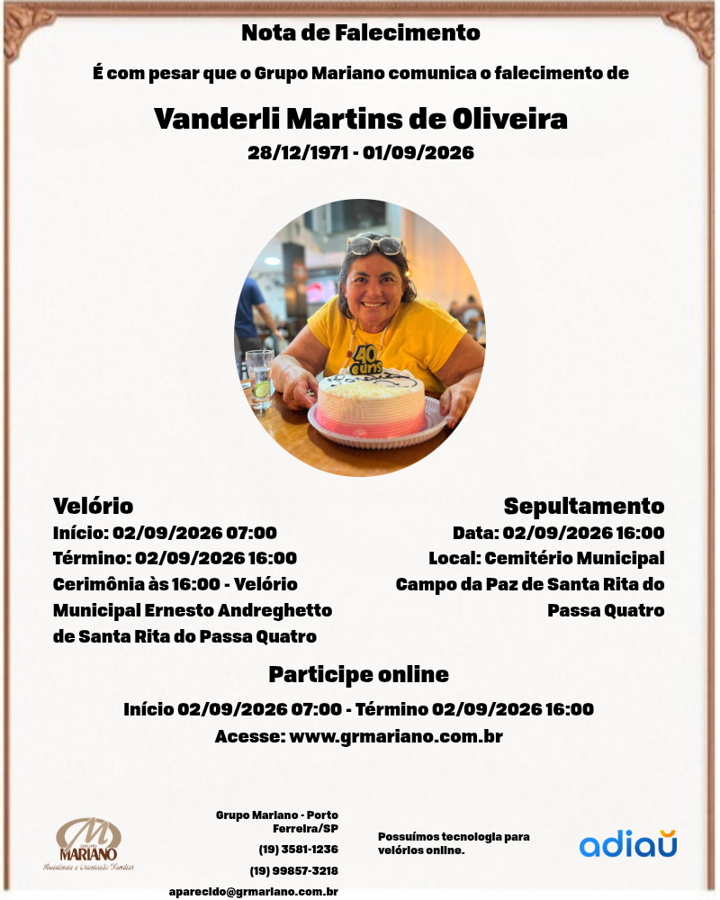 Vanderli Martins de Oliveira