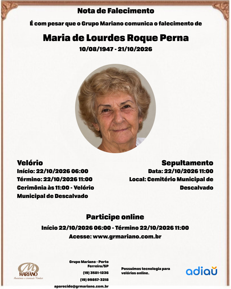 Maria de Lourdes Roque Perna