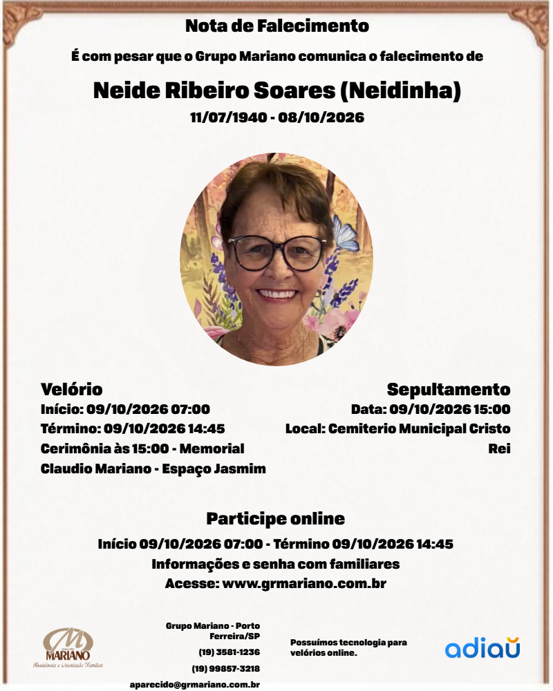 Neide Ribeiro Soares (Neidinha)