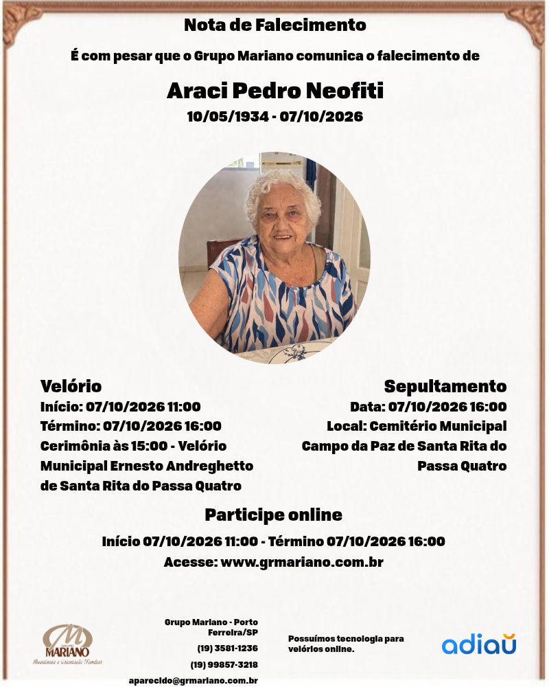 Araci Pedro Neofiti