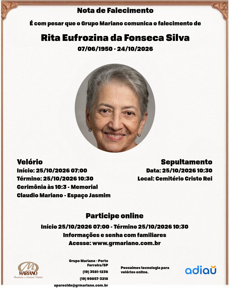 Rita Eufrozina da Fonseca Silva Rita Eufrozina da Fonseca Silva
