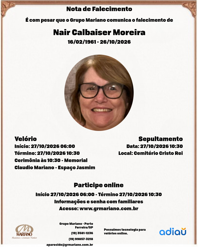 Nair Calbaiser Moreira Nair Calbaiser Moreira