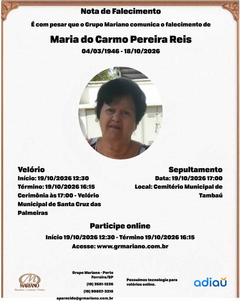 Maria do Carmo Pereira Reis
